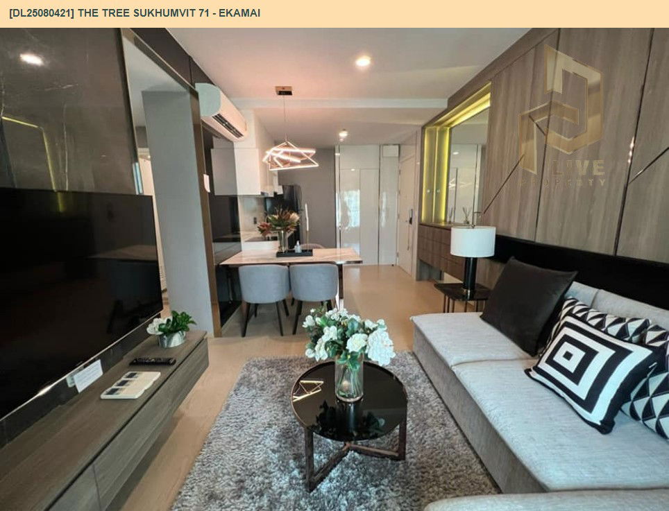 รูป DL25080421 ให้เช่าคอนโด เดอะ ทรี สุขุมวิท 71 - เอกมัย (The Tree Sukhumvit 71 - Ekamai) ใกล้ สายสีส้ม พร้อมเข้าอยู่ โทรด่วน 0638692663 LineID @655ebbvc - รูปที่ 8/17