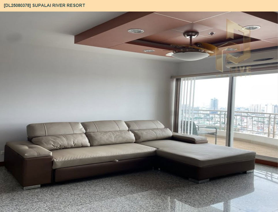 รูป DL25080378 ให้เช่าคอนโด ศุภาลัย ริเวอร์ รีสอร์ท (Supalai River Resort) ใกล้ BTS กรุงธนบุรี พร้อมเข้าอยู่ โทรด่วน 0638692663 LineID @534wlwof - รูปที่ 3/15
