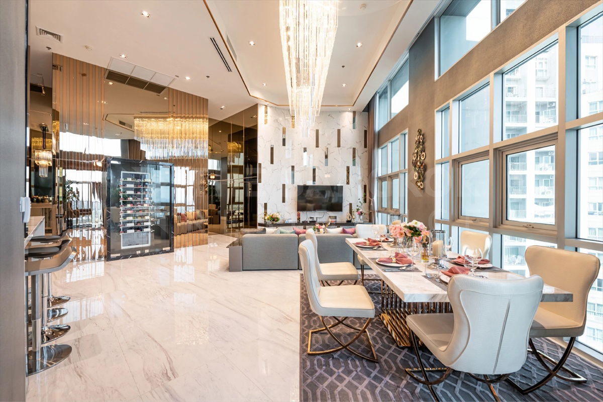 picture 𝐋𝐮𝐱𝐮𝐫𝐲 𝐔𝐧𝐢𝐭 ✨ Belle Grand Rama 9, Stunning Penthouse 💖  𝟏𝟖𝟎𝐊 /month, Near MRT Rama9 - 5/18