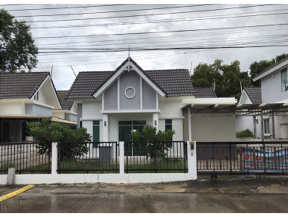 รูป บ้านเดี่ยว เนื้อที่ทั้งหมด 303.2 ตารางเมตร 555/6 โครงการ เมโทรทาวน์ ตำบลโนนผึ้ง อำเภอวารินชำราบ อุบลราชธานี ราคา 2,672,000 บาท - รูปที่ 1/3