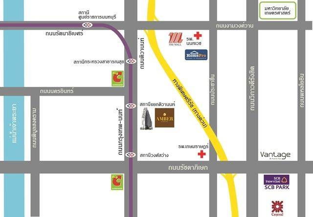 picture WS2258 🚆 Condo for rent: Amber By Eastern Star, near MRT Tiwanon, only 13,500 baht/month. - 9/11