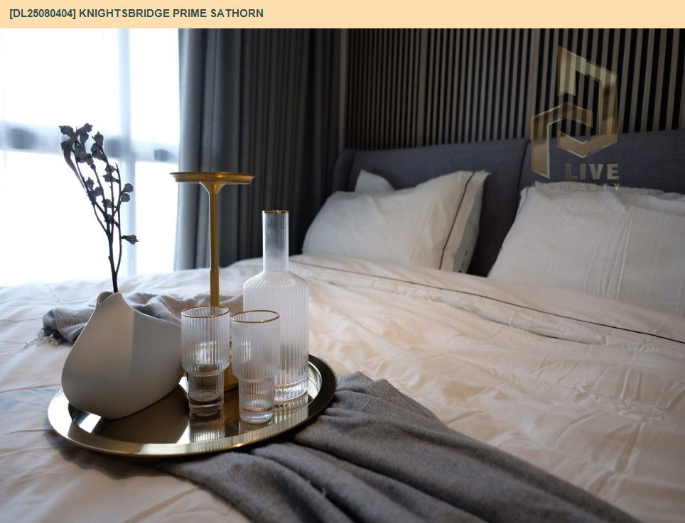 รูป DL25080404 ให้เช่าคอนโด ไนท์บริดจ์ ไพร์ม สาทร (Knightsbridge Prime Sathorn) ใกล้ BTS ช่องนนทรี พร้อมเข้าอยู่ โทรด่วน 0638692663 LineID @534wlwof - รูปที่ 8/19
