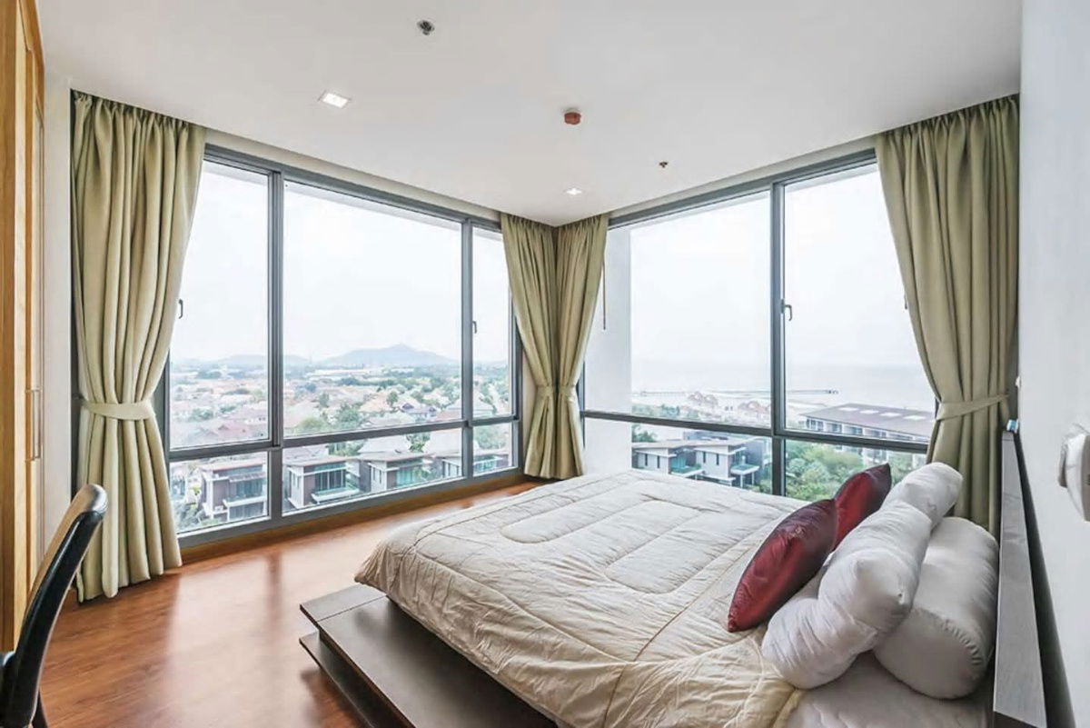 picture UK06-039 🎯 Condo for rent by the sea - A (corner room, sea view) 📍 Bang Saen, Chonburi Province 💰 Rental price 33,000 baht / month - 1/11