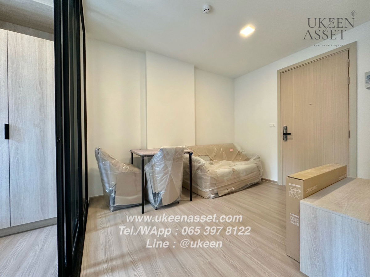 picture UK01-349 Dcondo Vale Sriracha for rent, rental price 7,500 baht/month, ready to move in, garden view + pool, top floor, fully furnished - 3/7