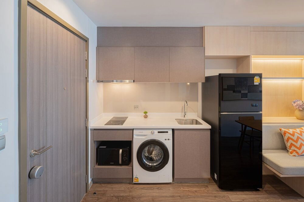 picture 🔥 For Rent !!🔥 Code C20240600076..........Life Ladprao Valley, 1 bedroom, 1 bathroom, high floor 24++, furnished, ready to move in 📣📣 - 6/9