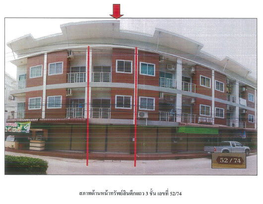 รูป อาคารพาณิชย์ เนื้อที่ทั้งหมด 88 ตารางเมตร 52/74 โครงการศรีทอง พาเลช ตำบลขุนทะเล อำเภอเมืองสุราษฎร์ธานี สุราษฎร์ธานี ราคา 2,318,000 บาท - รูปที่ 2/3
