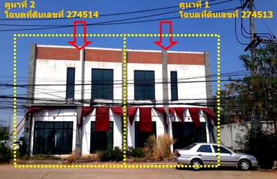 Shophouses for sale Bueng Thung Sang Health Garden : ตึกแถว 107.2 square meter Khon Kaen Muang Khon Kaen Phra Lap for ติดต่อธนาคาร THB