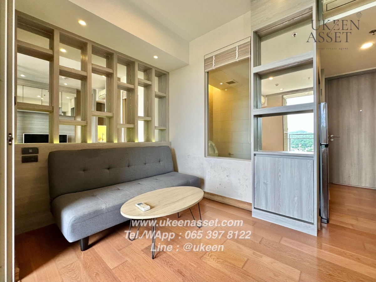 picture UK01-347 Condo for rent, Marina Bayfront Sriracha, convenient travel, near Somdej Hospital: 1 bedroom, 40 sq m., 20th floor. 12,000 baht/month - 8/13