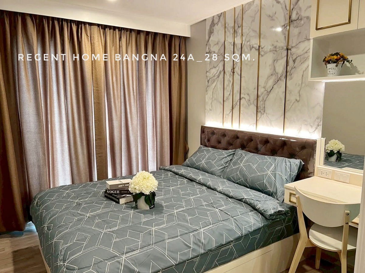 รูป ห้องใหม่ให้เช่า แอร์ 2 เครื่อง Regent Home บางนา วิวบางกระเจ้า สวยมาก ใกล้ทางด่วนและ BTS บางนา - รูปที่ 2/9