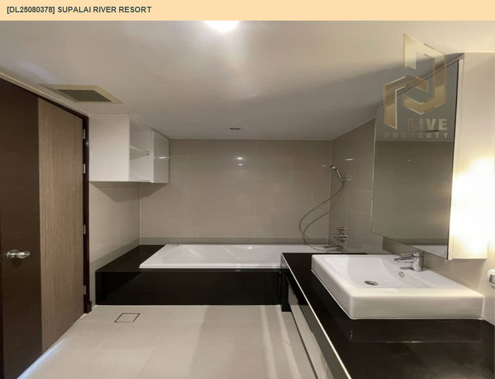 รูป DL25080378 ให้เช่าคอนโด ศุภาลัย ริเวอร์ รีสอร์ท (Supalai River Resort) ใกล้ BTS กรุงธนบุรี พร้อมเข้าอยู่ โทรด่วน 0638692663 LineID @534wlwof - รูปที่ 13/15