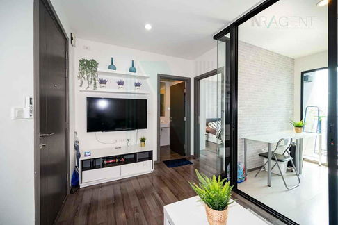 🎉 For rent condo THE BASE PARK EAST SUKHUMVIT 77 Building 1, Floor 25,1 bed room, Room size 30 sqm