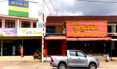 Shophouses for sale Chaiburi Surat Thani : อาคารพาณิชย์ 307.6 square meter Surat Thani Chaiburi Song Phraek for 3515000 THB