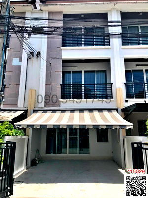 เช่าทาวน์โฮม ถนนศรีนครินทร์ : เช่า ทาวน์โฮม 3 ชั้น ขนาด 3 ห้องนอน หมู่บ้านกลางเมือง S-Sense Srinakharin