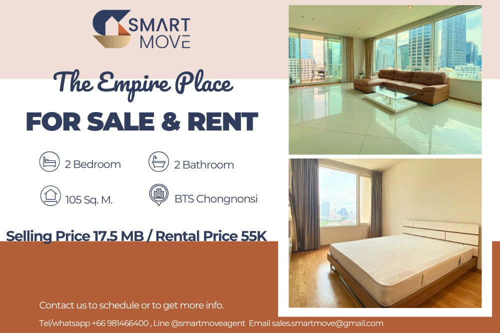 picture 🔥 For Sale  !! Rare Item !!🔥 Code C20230207899...The Empire Place, 2 bedroom, 2 bathroom, City View, furnished, ready to move in, Special Deal!!📣📣 - 1/11