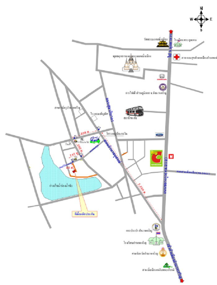 picture บ้านเดี่ยว 400 square meter Amnat Charoen Muang Amnat Charoen Bung for 930000 THB - 2/2
