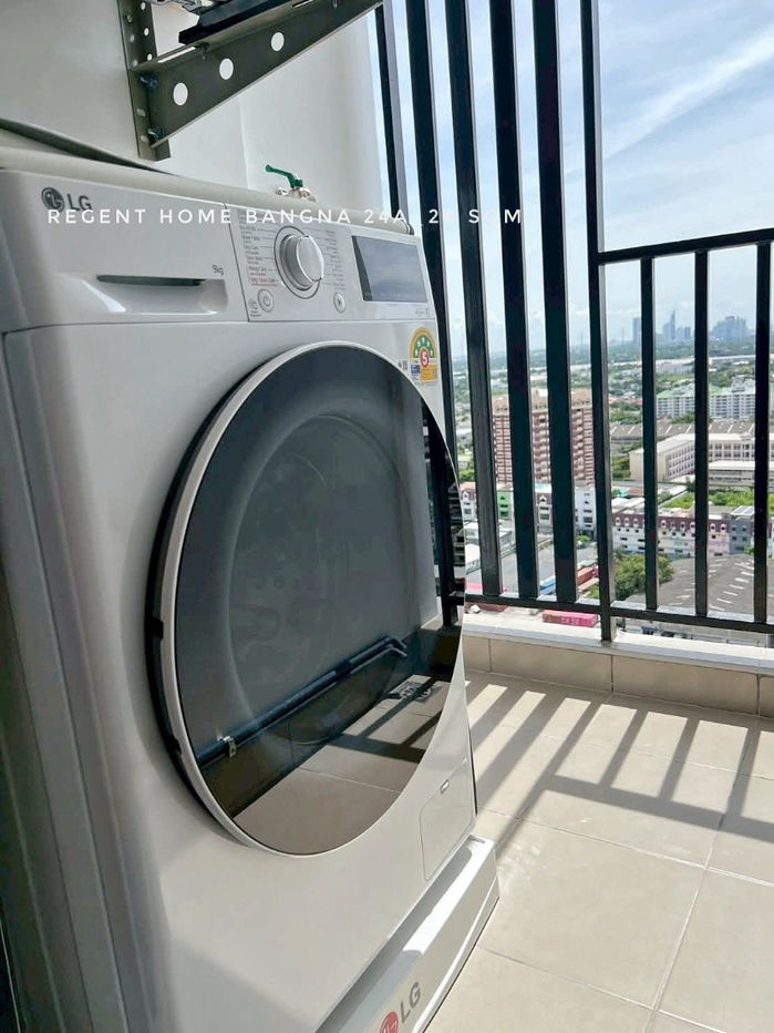 รูป ห้องใหม่ให้เช่า แอร์ 2 เครื่อง Regent Home บางนา วิวบางกระเจ้า สวยมาก ใกล้ทางด่วนและ BTS บางนา - รูปที่ 7/9