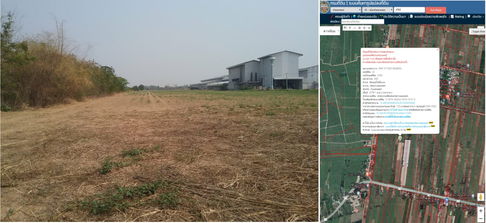 ที่ดินเปล่า 40400 square meter Kamphaeng Phet Muang Kamphaeng Phet Nikhom Thung Pho Thale for 7727000 THB