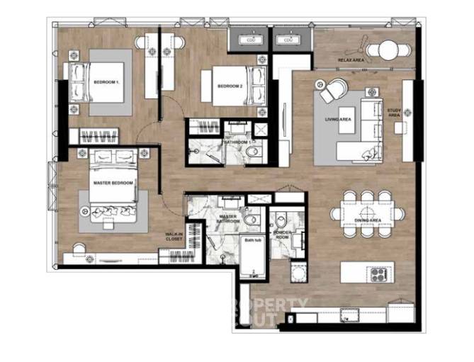 picture 3-BR Condo at Wyndham Residence near MRT Queen Sirikit National Convention Centre (ID 1543763) - 6/6