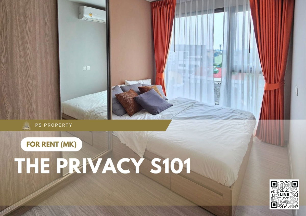 picture For rent 🔥 THE PRIVACY S101 🔥 near BTS Punnawithi, fully furnished and equipped with appliances. - 1/8