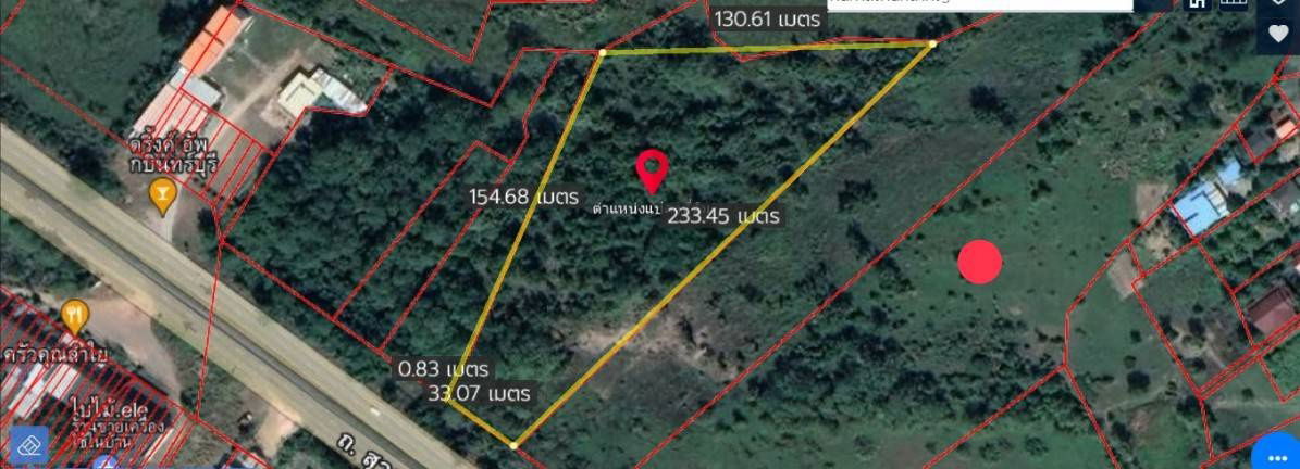 picture Land for sale... near Sahapat Kabin Buri Airport, lower than appraised price, on Suwannason Road , area 8-2-69 rai - 5/5