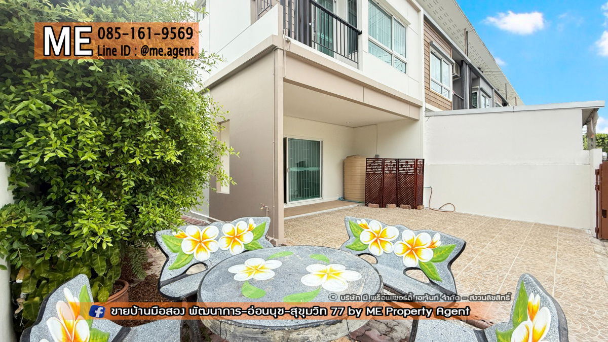 picture For Rent Townhouse Villette Lite Pattanakarn 38, newly renovated, near the swimming pool, near Sukhumvit, Thonglor Tel 064-954-9619 (RTG39-28) - 2/21