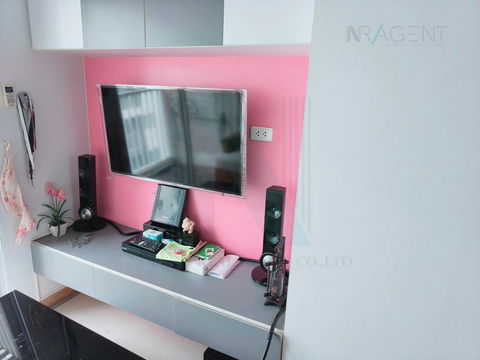 🚩 For Rent Condo A SPACE ASOKE-RATCHADA Building F, Floor 12,1 bed room, Room size 36 sqm