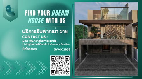 For sale: Show house at Tierra Ladprao 41 project, a 3-story Luxury detached house in modern tropical pool villa style, -SW002858