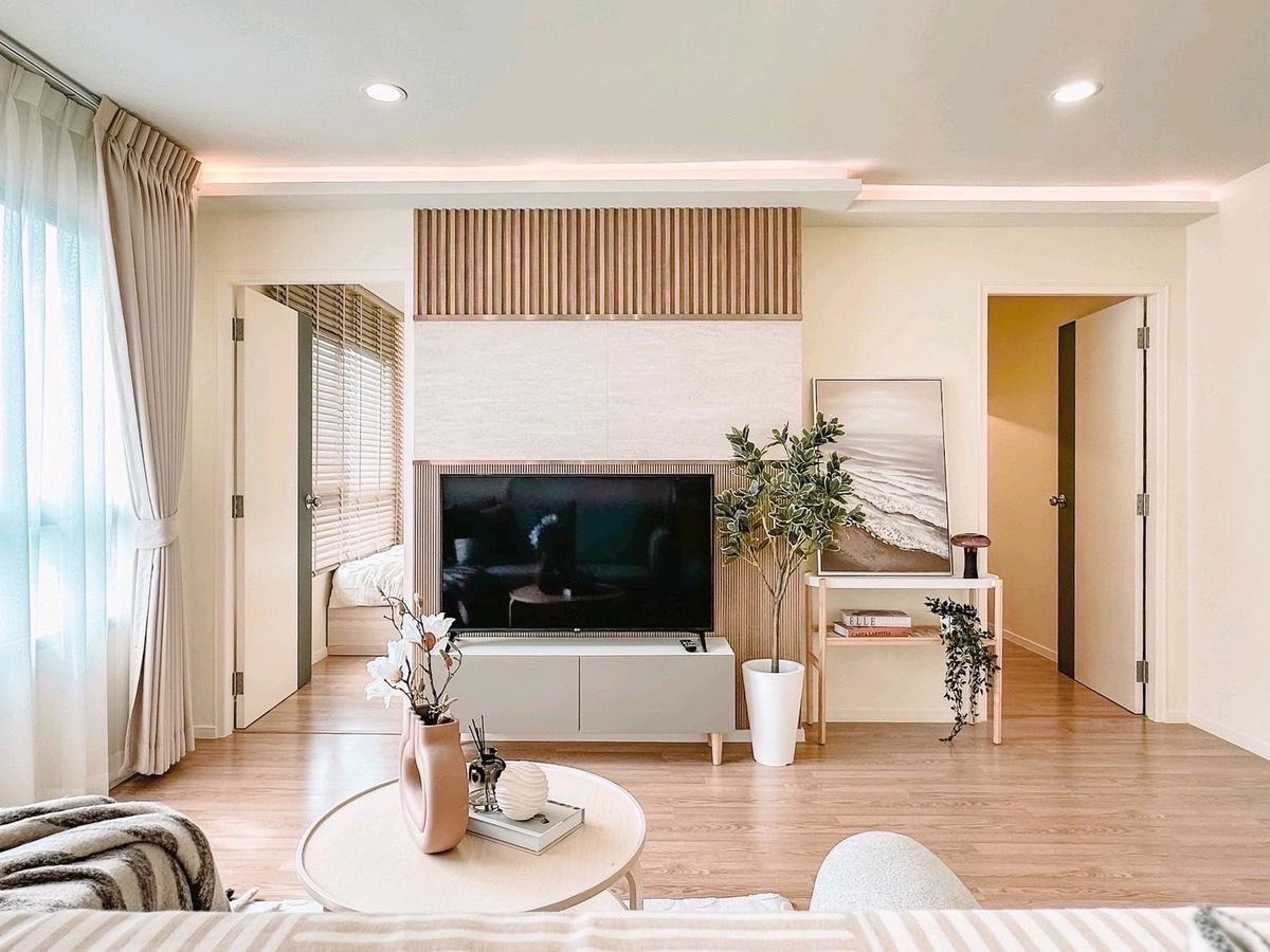 รูป 🌟 คอนโด low rise ลุมพินีวิลล์ อ่อนนุช 46 | รีโนเวทใหม่ทั้งห้อง , ห้องมุม ไม่ติดใครทั้งสองด้าน , เฟอร์นิเจอร์ให้แบบจัดเต็ม แอร์ 3 เครื่อง ‼️ - รูปที่ 4/16