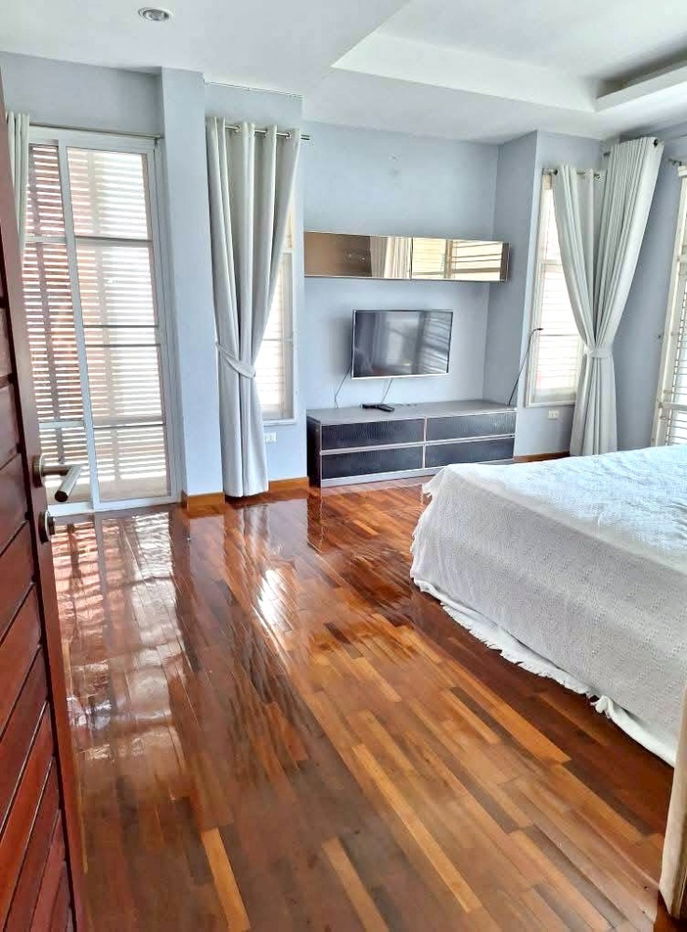 picture For rent: 2-storey detached house in a project, Khuan Lang location, 3 bedrooms, size 60 sq m. ● Rent 35,000 baht/month - 9/53