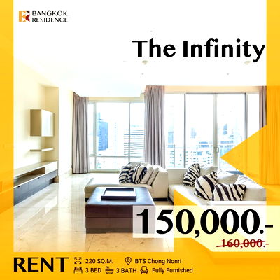 เช่าคอนโด รพ.เซนต์หลุยส์ : 𝐑𝐚𝐫𝐞 𝐔𝐧𝐢𝐭 🔥 The Infinity Newly Renovated ✨ ใกล้ BTS ช่องนนทรี