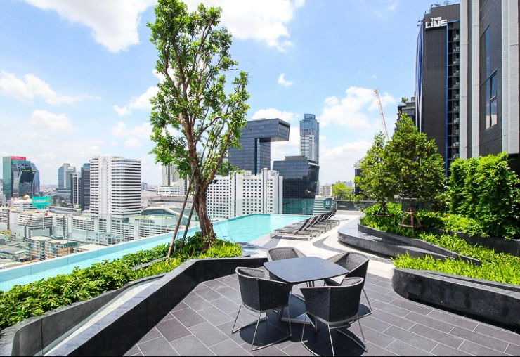 picture New room ✨ Knightsbridge Space Rama 9 🔥 Line ID @034etfin 📲 2 bedroom 1 bathroom Duplex (corner room) ✨ MRT Rama 9 450 metres 💙 - 41/42