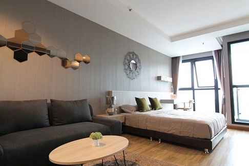 UK01-014 Condo for rent, Ladda Plus Sriracha, Sea & Mountain View, in the heart of Sriracha, 1 bed, 35 sq m. 15 floor , 12000bath/month