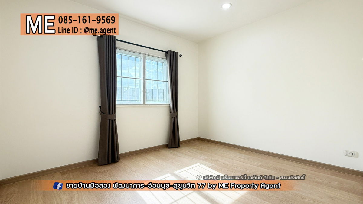 picture For Rent Townhouse Villette Lite Pattanakarn 38, newly renovated, near the swimming pool, near Sukhumvit, Thonglor Tel 064-954-9619 (RTG39-28) - 13/21