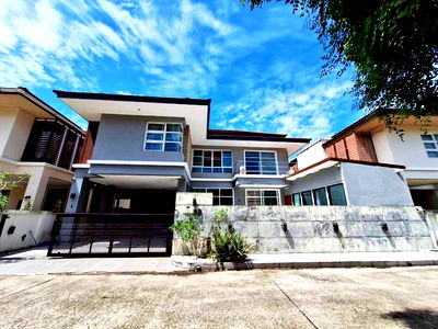 Houses for rent Sanambin-Lopburi Ramesuan Road Songkhla : For rent: 2-storey detached house in a project, Khuan Lang location, 3 bedrooms, size 60 sq m. ● Rent 35,000 baht/month