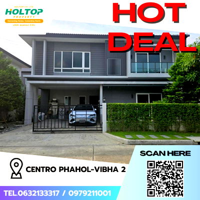 Houses for rent Rangsit : #S4335 For Rent Centro Phahol-Vibhavadi 2