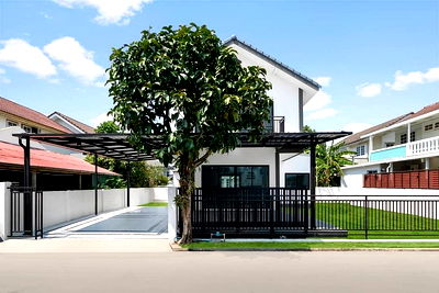 บ้านเดี่ยว MRT ตลาดบางใหญ่ : บ้านเดี่ยว รีโนเวทใหม่ ติดถนนรัตนาธิเบศร์   #หมู่บ้านกฤษดานคร 10    MRT อยู่แค่หน้าหมู่บ้าน (สถานีสามแยกบางใหญ่)
