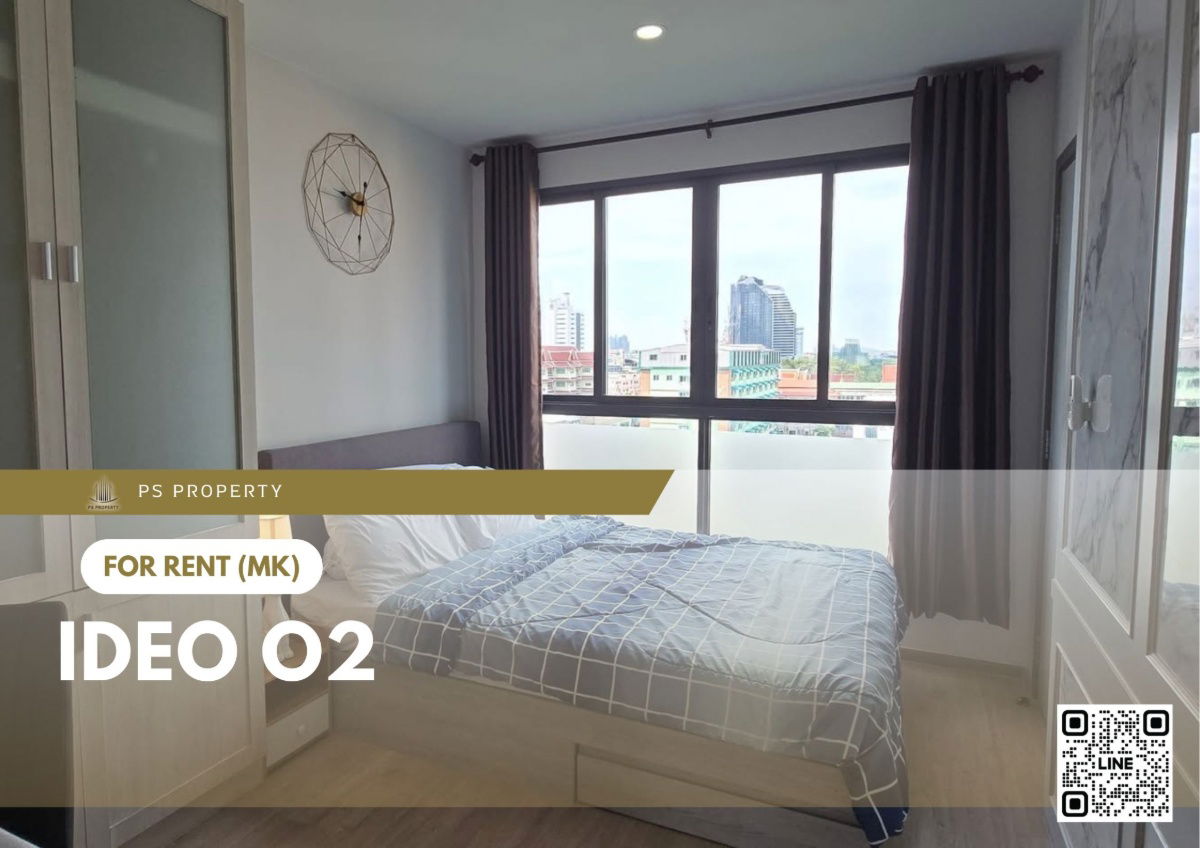picture For rent 🔥 IDEO O2 🔥 2 bedrooms, 2 bathrooms, fully furnished and equipped, near BTS Bangna - 1/11