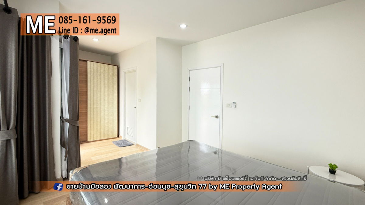 picture For Rent Townhouse Villette Lite Pattanakarn 38, newly renovated, near the swimming pool, near Sukhumvit, Thonglor Tel 064-954-9619 (RTG39-28) - 8/21