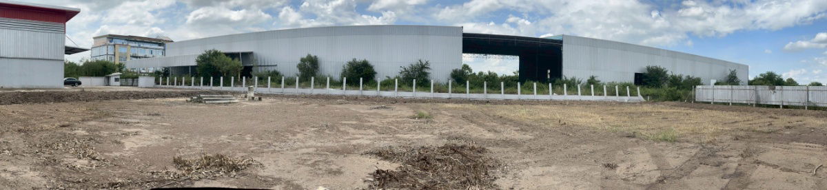picture Land with factory warehouse for sale in Sai Noi District, Nonthaburi. Total area: 6 rai (2 title deeds). - 7/17