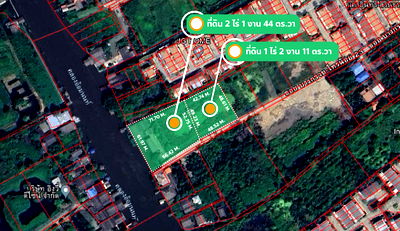 Land for sale Big C Ratchaphruek : Land for sale in Bang Kruai, Sai Noi, good location, convenient travel, next to Om Non Canal.