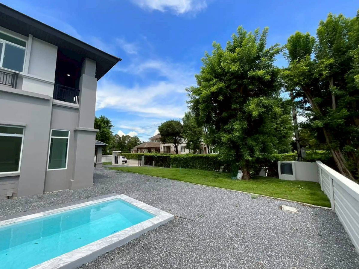 รูป ✅ ลดพิเศษ 15,900,000 บาท ‼️ฟรีโอน !!!!!  (จาก 17.9M )   🏠หมู่บ้าน ณุศาศิริ ซิตี้ พระราม 2 บ้านเดี่ยว 2 ชั้น พร้อมสระว่ายน้ำ🏊🏻‍♂️ หน้าบ้าน - รูปที่ 5/15