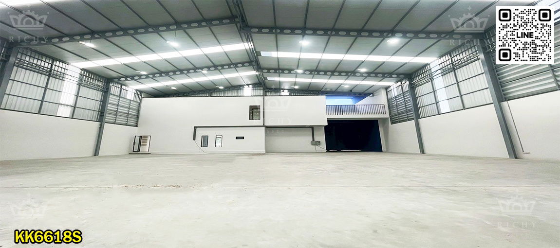รูป โรงงานใหม่ สไตล์ Contemporary โดนเด่นที่ดีไซด์ คุณภาพวัสดุสูง เย็นสบาย พื้นที่ใช้สอย 970 ตารางเมตร สีม่วงใกล้ถนน 4 เลนส์ สมุทรสาคร -KK6618S - รูปที่ 8/12