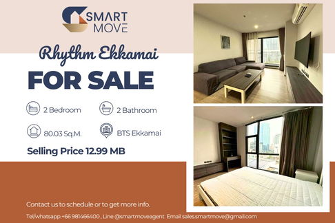 🔥 สำหรับขาย !!🔥 Code C20250700013..........Rhythm Ekkamai, 2 ห้องนอน, 2 ห้องน้ำ, แต่งครบ, ราคาพิเศษ!!📣📣