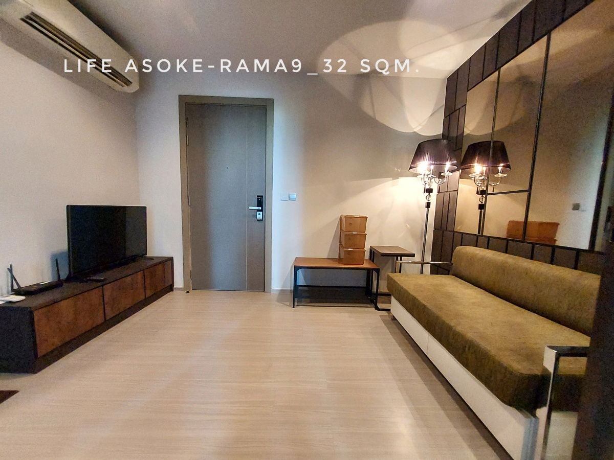รูป ให้เช่าห้อง Life Asoke-Rama9 ขนาด 32 ตรม.1 ห้องนอน ตึก A เฟอร์ครบ เครื่องใช้ไฟฟ้าพร้อม ห้องสภาพดี รวมที่จอดรถ - รูปที่ 2/11