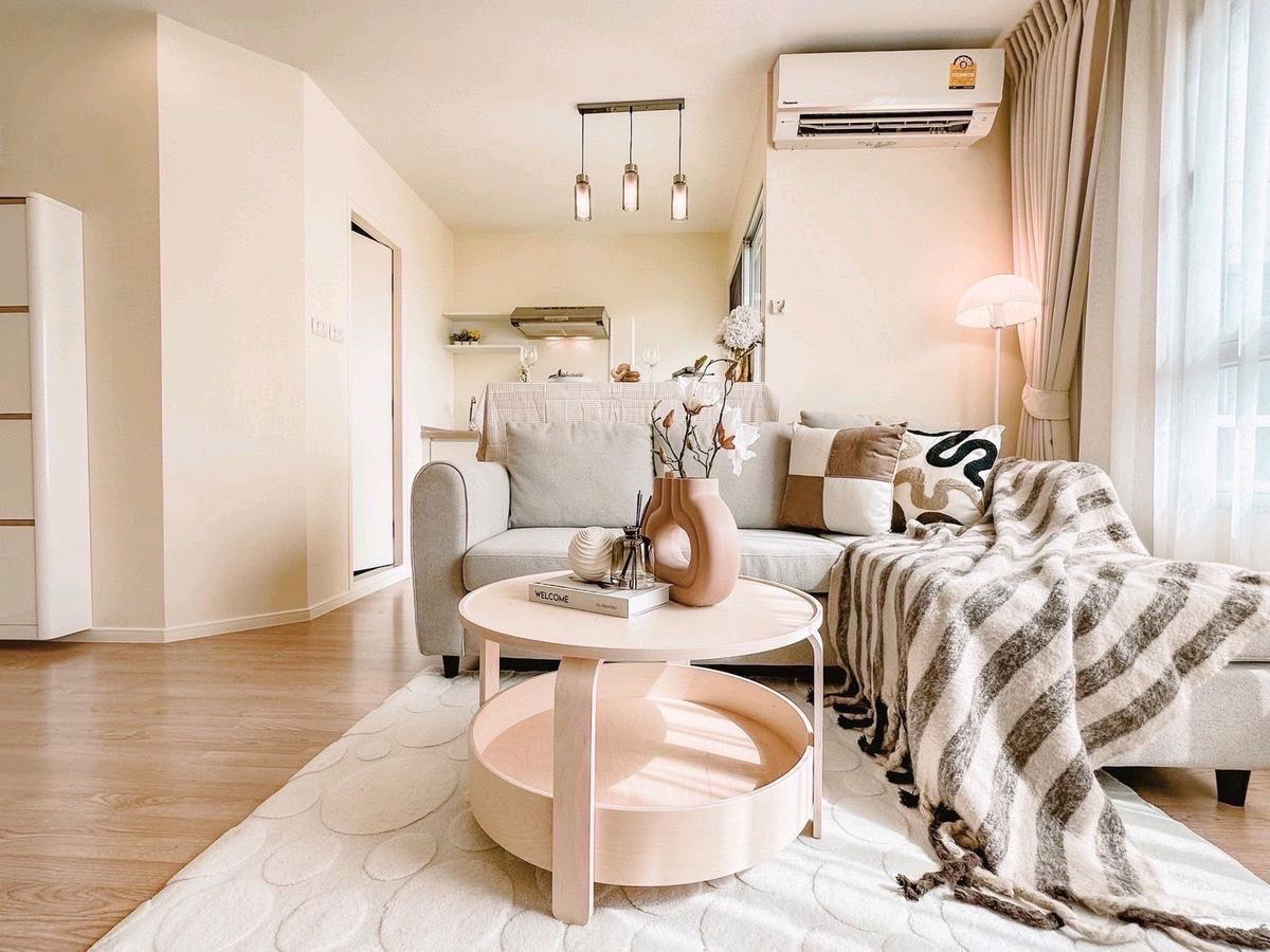 รูป 🌟 คอนโด low rise ลุมพินีวิลล์ อ่อนนุช 46 | รีโนเวทใหม่ทั้งห้อง , ห้องมุม ไม่ติดใครทั้งสองด้าน , เฟอร์นิเจอร์ให้แบบจัดเต็ม แอร์ 3 เครื่อง ‼️ - รูปที่ 3/16