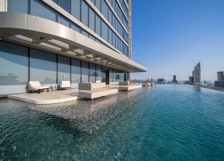 picture FOR RENT 🔥🔥The Esse at Singha Complex : The S.H. FOR RENTSingha Complex 🔥🔥 Luxury condo , MRT Phetchaburi and near Airport Link Asoke,with bathtub - 22/25
