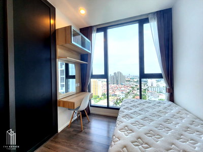 เช่าคอนโด BTS อุดมสุข : For rent Whizdom Essence ใกล้BTS ปุณณวิถี ชั้นสูง วิวโล่ง พร้อมเฟอร์นิเจอร์และเครื่องใช้ไฟฟ้า @35,000 Baht