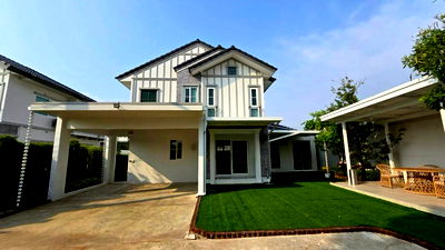 บ้านเดี่ยวให้เช่า : 🏡👍ให้เช่า บ้านวิลาจิโอ 3 ศรีนครินทร์-บางนา บ้านเดี่ยว แปลงมุม หน้าสวน