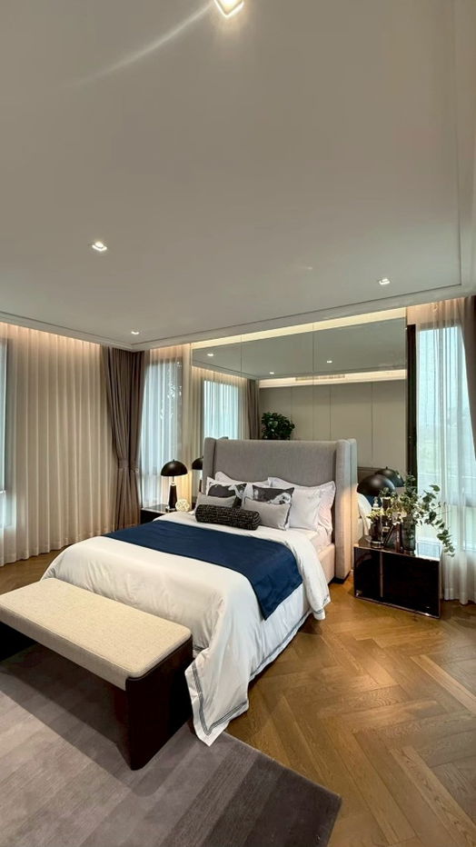 picture Luxury Pool Villa for Sale, 3-Story Poolvilla, Mavista Prestige Village Project, Krungthep Kreetha, Next to Main Road, Convenient Transportation - 6/13