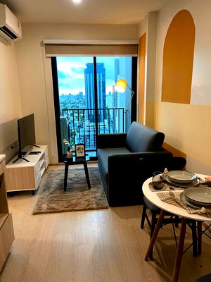 Condos for rent : 🔺 For rent condo NUE NOBLE RATCHADA-LAT PHRAO Building 1, Floor 21,1 bed room, Room size 26 sqm